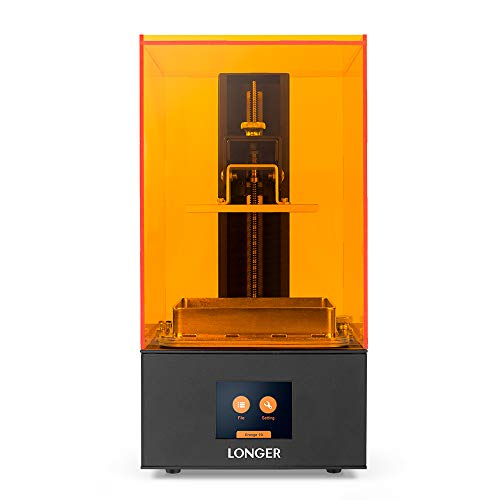 Product Cover LONGER Orange 10 3D Printer, Resin SLA 3D Printer with Touch Color Screen, Parallel LED Lighting, Off-line Printing, Self-developed Slicing Software, Temperature Warning Build Size 3.86 x 2.17x 5.5 in