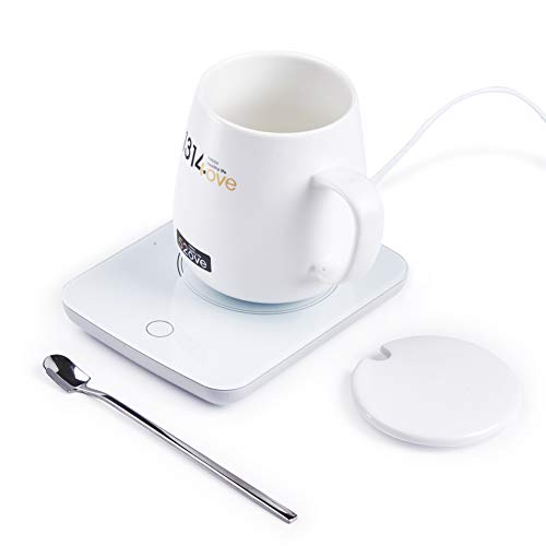 Product Cover Coffee Mug Warmer Cup with Automatic Shut off for Office Home Use, Beverage Warmer Cups Plate Accessories for Milk Tea Coffee Warm Up to 131℉/55℃ 24 a day