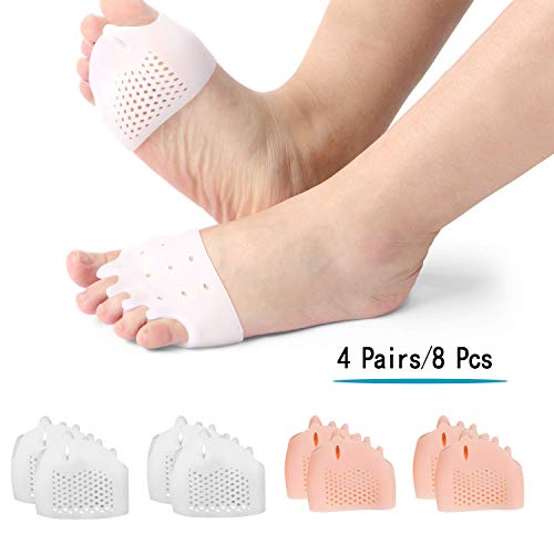 Product Cover (8PCS) Ball of Foot Cushions, Metatarsal Pads/Cushion,Bunion Corrector,Forefoot Cushions Best for Metatarsal Pain & Diabetic Feet,Bunion/Forefoot Pain Relief - for Men & Women.