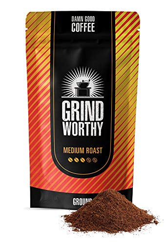 Product Cover Grind Worthy Ground Coffee - Highest Quality Taste - Best Coffee (Medium, 1 Pound - 16 Ounces)