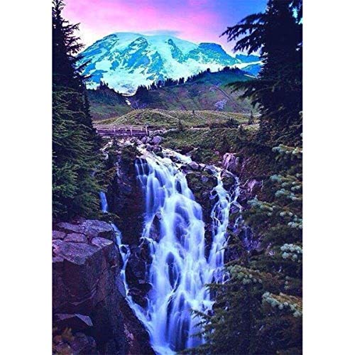 Product Cover DIY Diamond Painting for Adult Full Square Drill Paint with Diamonds Kits 5D Diamond Art for Wall Decor Waterfall 11.8X15.7inch
