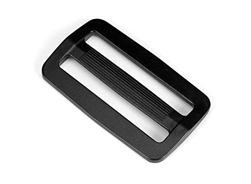 Product Cover Strapworks Black Plastic Tri-Glide Slide - for Bag Straps, Rifle Slings, Dog Collars - 2 Inch