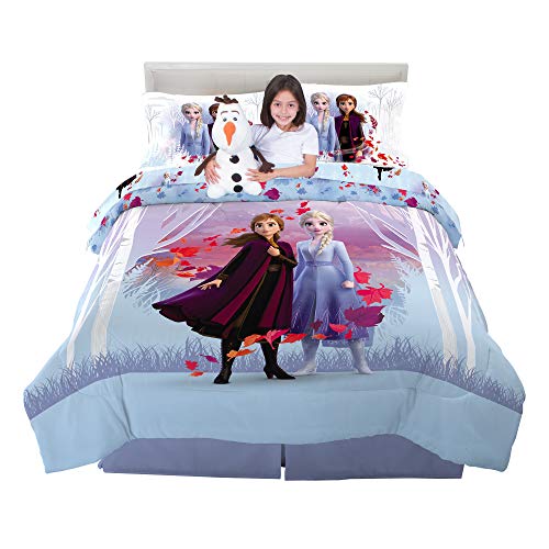 Product Cover Franco Kids Bedding Super Soft Comforter with Sheets and Plush Cuddle Pillow Set, 6 Piece Full Size, Disney Frozen 2