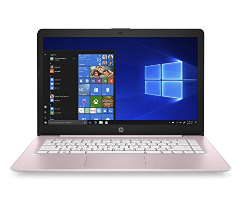 Product Cover HP Stream 14-inch Laptop, AMD Dual-Core A4-9120E Processor, 4 GB SDRAM, 64 GB eMMC, Windows 10 Home in S Mode with Office 365 Personal for One Year (14-ds0040nr, Rose Pink)