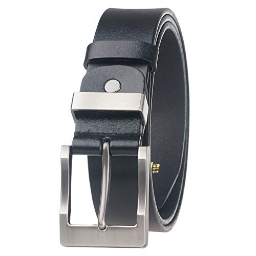 Product Cover Men's Genuine Leather Dress Belts Made with Premium Quality - Classic and Fashion Design Width 1½inch