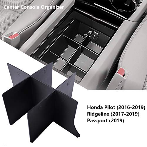 Product Cover EDBETOS Center Console Organizer Insert for Honda Pilot 2016-2019 2020 / Honda Ridgeline 2017-2020/ Honda Passport 2019-2020 - Honda Console Accessories