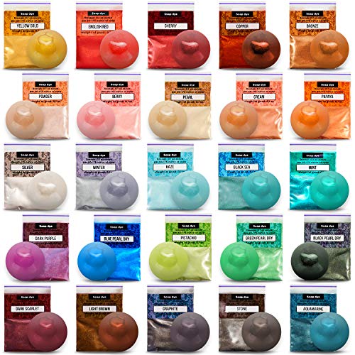 Product Cover Mica Powder Epoxy Resin Dye - 25 Mica Powder Pigments for Resin Set - Soap Dye Powder - Makeup Dye