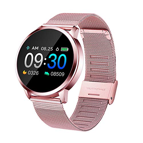 Product Cover Adsvtech Smart Watch, Bluetooth Smartwatch for Women, Sports Fitness Tracker IP67 Waterproof with Heart Rate Blood Pressure Sleep Monitor Calorie Counter Pedometer for Smartphone(Pink)