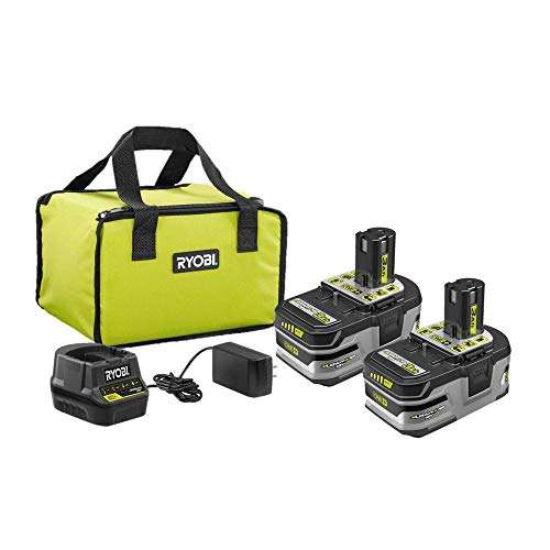 Product Cover RYOBI 18V ONE+ LITHIUM+ HP 3.0 Ah Battery 2-Pack Starter Kit with Charger and Bag P166
