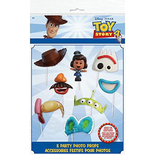 Product Cover Unique Industries Disney Toy Story 4 Movie Photo Booth Props - 8 Per Pack