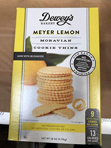 Product Cover Dewey's Bakery Meyer Lemon Moravian Cookie Thins 28 oz.
