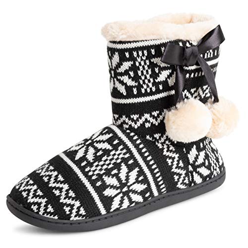 Product Cover Polar Womens Memory Foam Pom Pom Winter Faux Fur Luxury Plush Cosy Anti Slip Indoor Outdoor Slippers