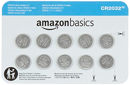 Product Cover AmazonBasics CR2032 3 Volt Lithium Coin Cell Battery - 10 Pack