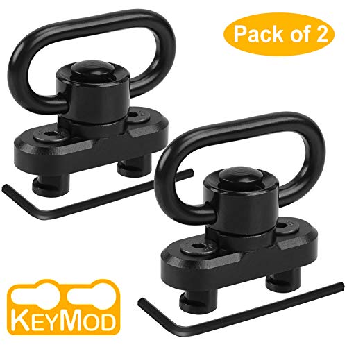 Product Cover GoldCam Keymod QD Sling Mount Sling Swivel, 2 Pack Quick Detach/Release 1.25