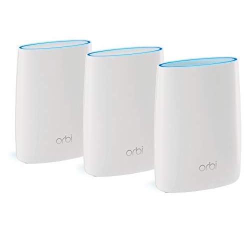 Product Cover Netgear Orbi Whole Home Mesh WiFi System with Advanced Cyber Threat Protection, 3-Pack (RBK53S-100NAS)