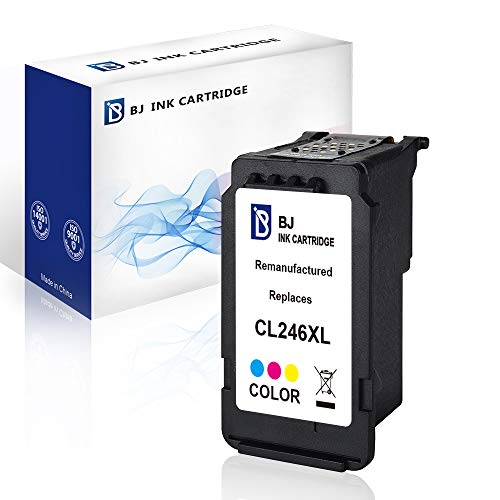 Product Cover BJ Remanufactured Ink Cartridge Replacement for Canon 246XL CL 246 XL (1 Color) Used in Canon PIXMA iP2820 MG2420 MG2520 2920 MG2922 MG2924 MX492 MX490 Printer