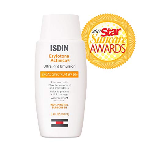 Product Cover ISDIN Eryfotona Actinica Zinc Oxide and 100% Mineral Sunscreen SPF 50+, 3.4 Fl. Oz.