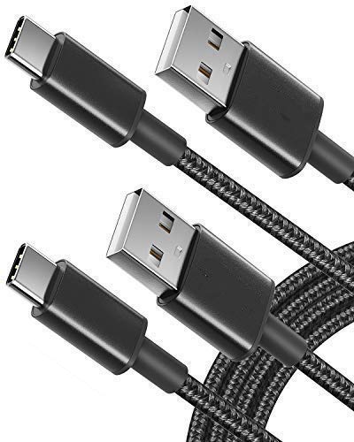 Product Cover Micro USB Cable Android, Sync and Fast Charging, Nylon Braided Samsung USB Cable - Android Charger Cable Compatible Samsung Galaxy - Black