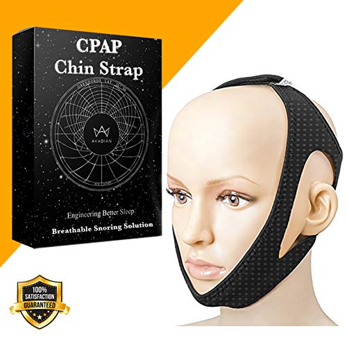 Product Cover CPAP Anti-Snoring Chin Strap - Night Snore Stopper - Small to Medium Size - Sleep Solution Aid Device for Women Men Works for Bad Breath - Keeps Mouth Closed