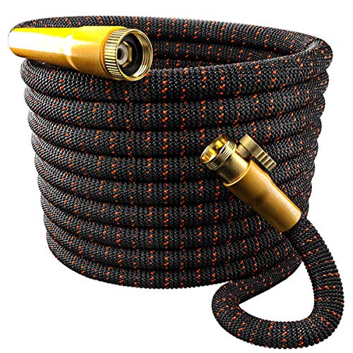 Product Cover [Upgraded 2019] Garden Hose Expandable - Superior 3750D | 4-Layers Latex | Extra-Strong Brass Connectors | 10-Way Durable Zinc Water Spray Nozzle