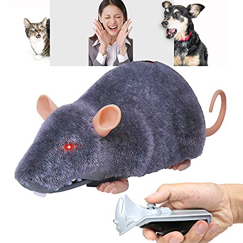 Product Cover CALOVER Gift Toys for Kids Cat Dog Remote Control Mock Rat Mouse Mice Prank Gag Funny Practical Joke Toy for Holiday Party