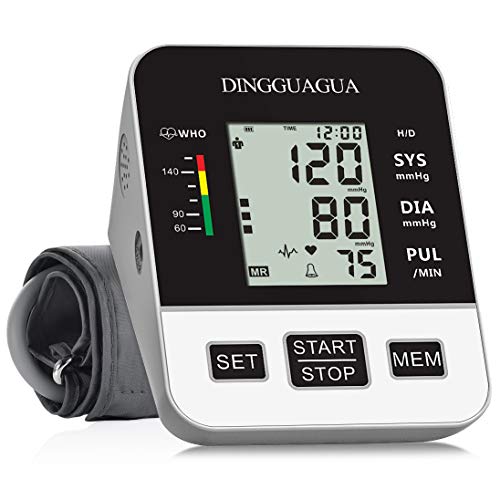 Product Cover Blood Pressure Monitor Upper Arm Automatic Digital Blood Pressure Monitor Cuff BP Machine & Pulse Rate Monitoring Meter with Wide-Range Cuff, 2×99 Memories, Large LCD Display