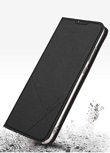 Product Cover Bubunix Flip Case Compatible with Huawei P30 Pro, P30 Pro PU Phone Cover, Business Style Leather Flip Protective Case Pouch for Huawei P30 Pro (Black)