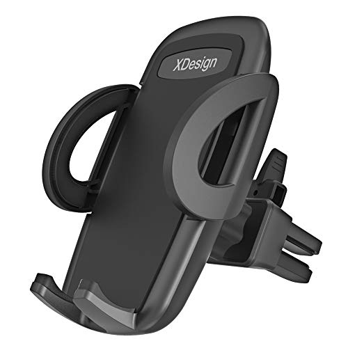 Product Cover XDesign Air Vent Car Mount Premium Universal Phone Holder Cradle Compatible with iPhone 11 Pro iPhone XR XS Max 8 Plus 7 6s 6 Galaxy S10 E S9 S8 Plus Edge, Note 10 9, Pixel 3 XL,LG & Other Smartphone