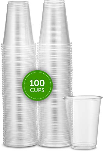 Product Cover Plasticpro 7 oz Clear Plastic Disposable Drinking Cups [100 count]