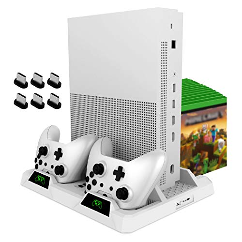 Product Cover OIVO Vertical Cooling Stand for Xbox One/S/X, Cooling Fan with Controller Charging Dock Station LED Indicators Included