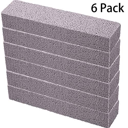Product Cover 6 Pieces Pumice Sticks Pumice Scouring Pad for Cleaning, Grey Pumice Stick Cleaner for Removing Toilet Bowl Ring, Bath, Household, Kitchen, Spa, Pool, Household Cleaning, 5.9 x 1.4 x 0.9 Inch