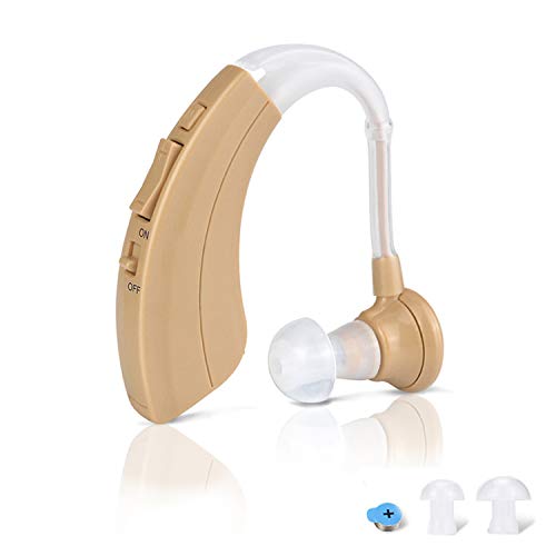 Product Cover Digital Hearing Amplifier Aid - FDA Approved Personal Sound Device with 2Pcs 500hr Batteries, 4 Channels Noise Reduction, Hearing Aid Cleaning Kit for Adults and Seniors by iAid