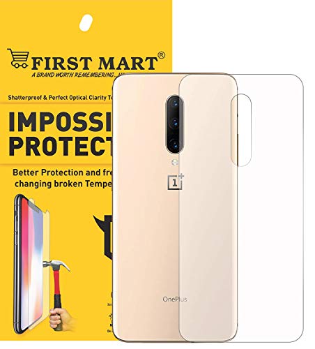 Product Cover First MART Flexiable Fiber Edge to Edge 3D Screen Protector Oneplus 7 Pro Back Screen Guard Glass High Definition Ultra Thin Clear Nano Guard Film (Not Glass) Designed for Oneplus 7 Pro