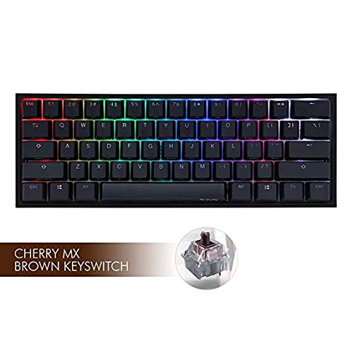 Product Cover Ducky One 2 Mini RGB LED 60% Double Shot PBT Mechanical Keyboard (Cherry MX Brown)
