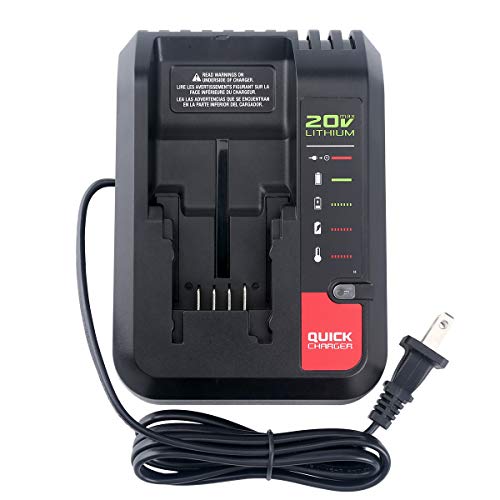 Product Cover Elefly PCC692L 20V Lithium Replacement Charger for Porter Cable 20 Volt Li-ion Battery PCC685L PCC685LP PCC680L PCC699L PCC682L PCC600 PCC640 Black&Decker 20V Li-ion LBXR20 LBXR2020 LB2X4020-OPE