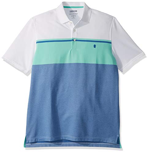 Product Cover IZOD Men's Big and Tall Advantage Performance Short Sleeve Colorblock Polo