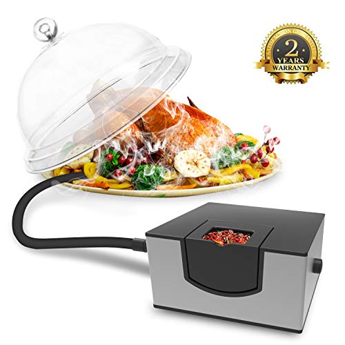Product Cover Kaven Smoking Gun Handheld Smoker Food Smoker For Meat, Veggies, BBQ, Sous Vide, Fruit, Cocktail,Cheese（Silver）