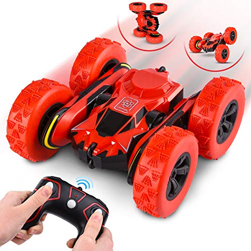 Product Cover Remote Control Car - RC Stunt Car Toy and Monster Truck - 360 Degree Flip - Double Sided Race Car - 2.4 GHz RC 4WD Buggy - 12 km/hr Speed with 80 m Control Distance - (Improved)
