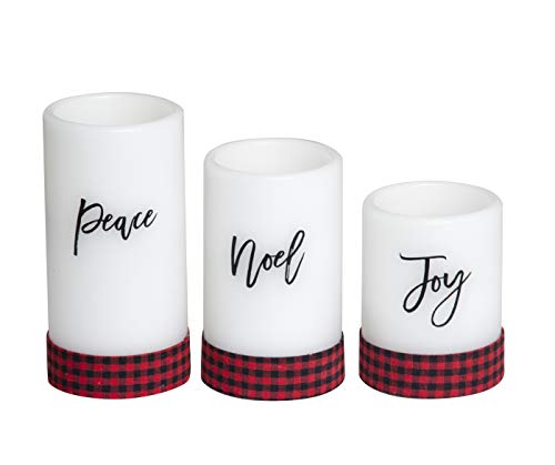 Product Cover Candle Flameless LED with Timer (3x4, 3x5, 3x6) 3pc Sentiments with Ribbon