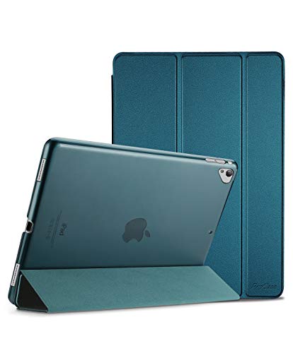 Product Cover ProCase iPad Pro 12.9 2017/2015 Case (Old Model, 1st & 2nd Gen), Ultra Slim Lightweight Stand Smart Case Shell with Translucent Frosted Back Cover for Apple iPad Pro 12.9 Inch -Teal