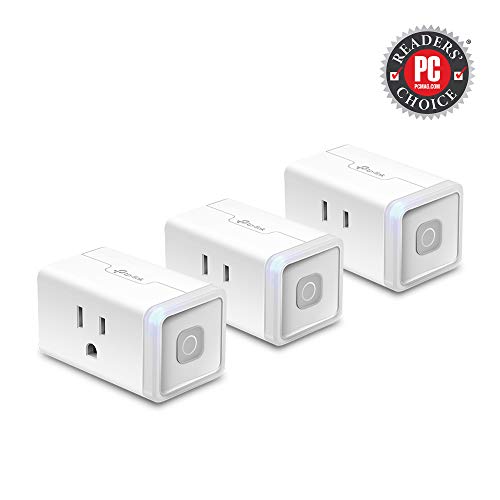 Product Cover Kasa Smart WiFi Plug Lite by TP-Link -10 Amp & Reliable Wifi Connection, Compact Design, No Hub Required, Works With Alexa Echo & Google Assistant (HS103P3) - White