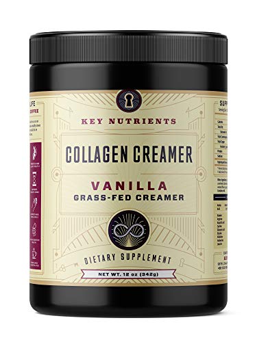 Product Cover Vanilla Collagen Creamer, for Coffee: Grass Fed, Collagen Peptides, Keto Friendly, Protein Powder for Healthy Hair, Skin and Nails, 20 Servings
