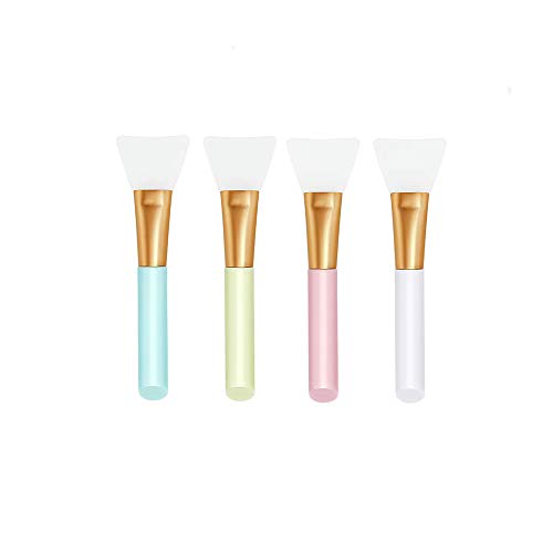 Product Cover 4 Pcs Silicone Epoxy Brushes Applicators for Making Epoxy Glitter Tumblers, Made Brushes DIY Tool to Mix and Apply Epoxy Resin Acrylic Cups, Very Easy to Clean (Set A)
