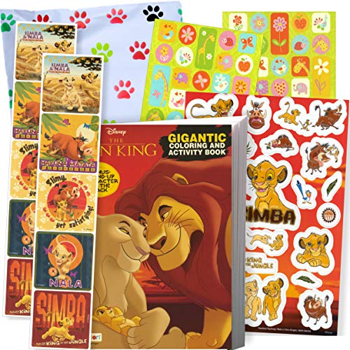 Product Cover Disney Lion King Coloring Book and Stickers Gift Set - Bundle Includes Gigantic 192 pg Coloring Book with Stickers in Specialty Gift Bag (Lion King)