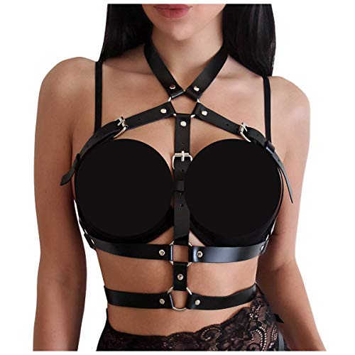 Product Cover Body Chest Harness Waist Harajuku Belt Bandeau Lingerie Halter Caged Bra Adjustable Strap for Women (B032)