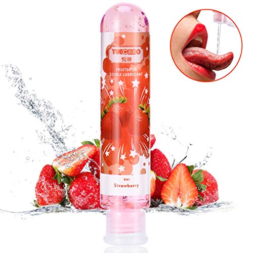 Product Cover Flavored Personal Lubricant,Water Based Lube for Oral Sex,Natural Edible Lubricant for Women,Sensual Massage for Couples,80ml/2.78 Ounce Sex Lube for Men(Strawberry)