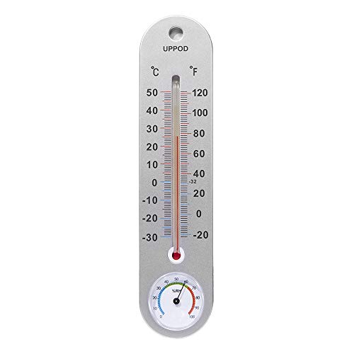 Product Cover LittleGood Thermometer Indoor with Humidity - 9.8 Inch Wall Vertical Thermometer/Hygrometer, Temperature Monitor for Home, Household Thermometer for Room Temp