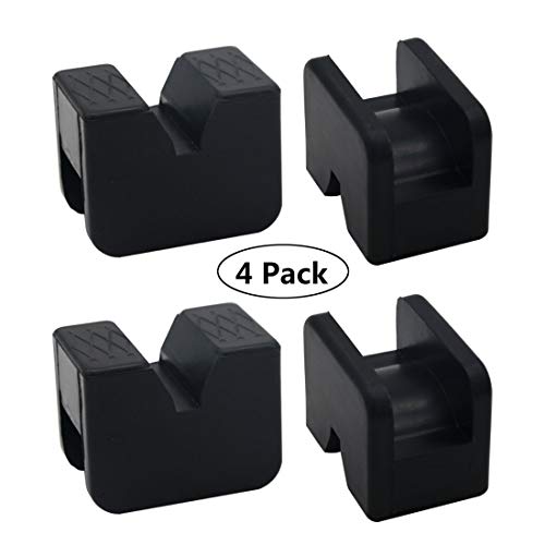 Product Cover CZS Jack Pad Adapter Rubber for Jack Stands Universal Rubber Pads for Hi Lift Steel Car Jack Stands Slotted Frame Rail Pinch Welds Protector,4Pack