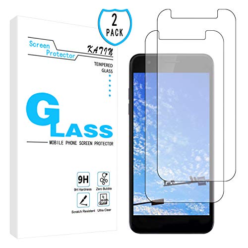 Product Cover KATIN LG K30 Screen Protector - [2-Pack] Tempered Glass for LG K30 / LG K10 2018 Easy to Install with Lifetime Replacement Warranty
