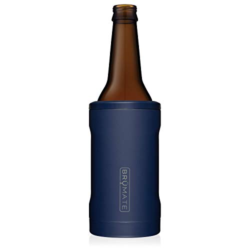 Product Cover BrüMate Hopsulator BOTT'L Double-walled Stainless Steel Insulated Bottle Cooler for 12 Oz Bottles (Matte Navy)